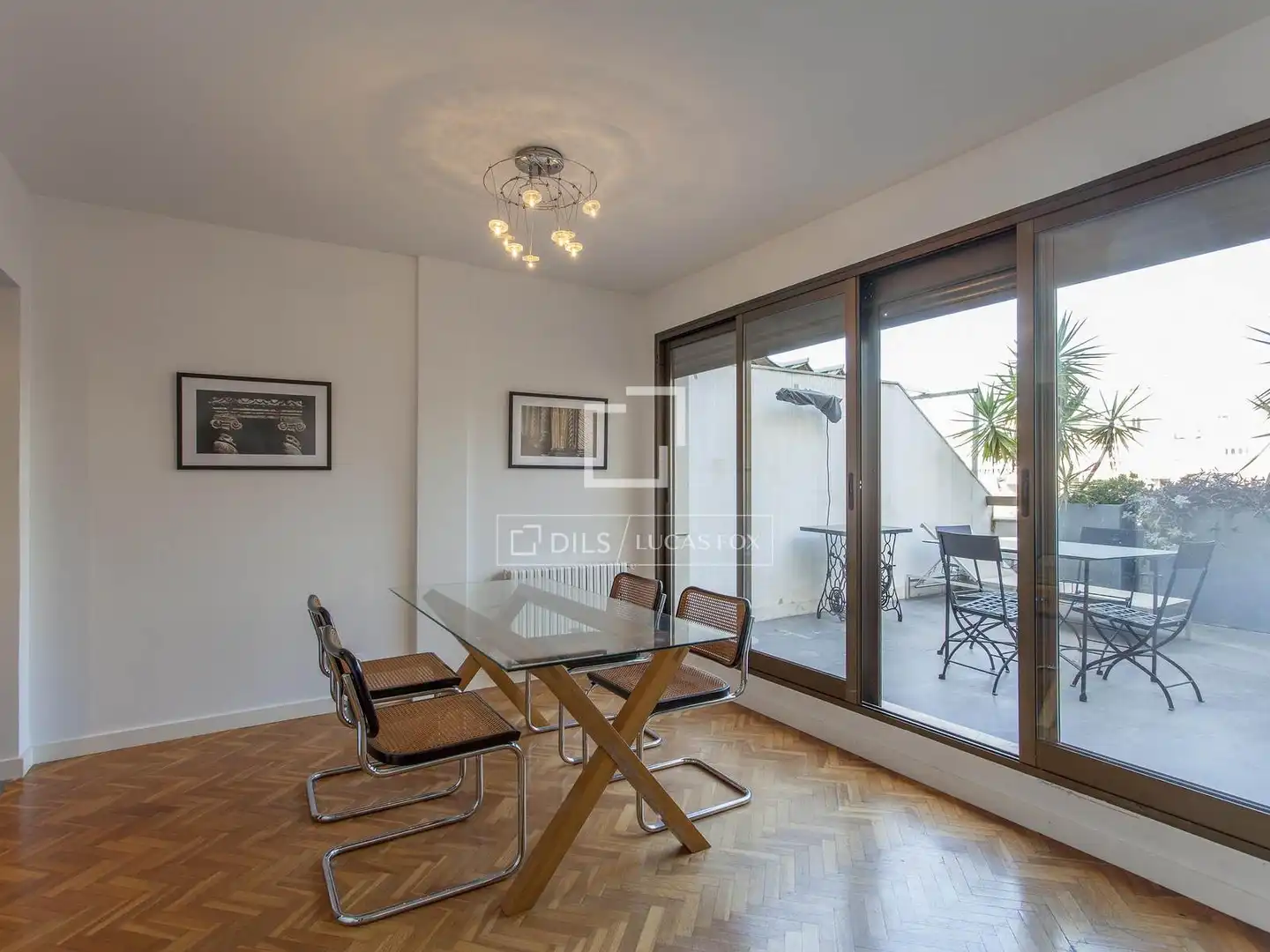 Menjador de Àtic de lloguer en Valencia amb Aire condicionat, Calefacció i Parquet