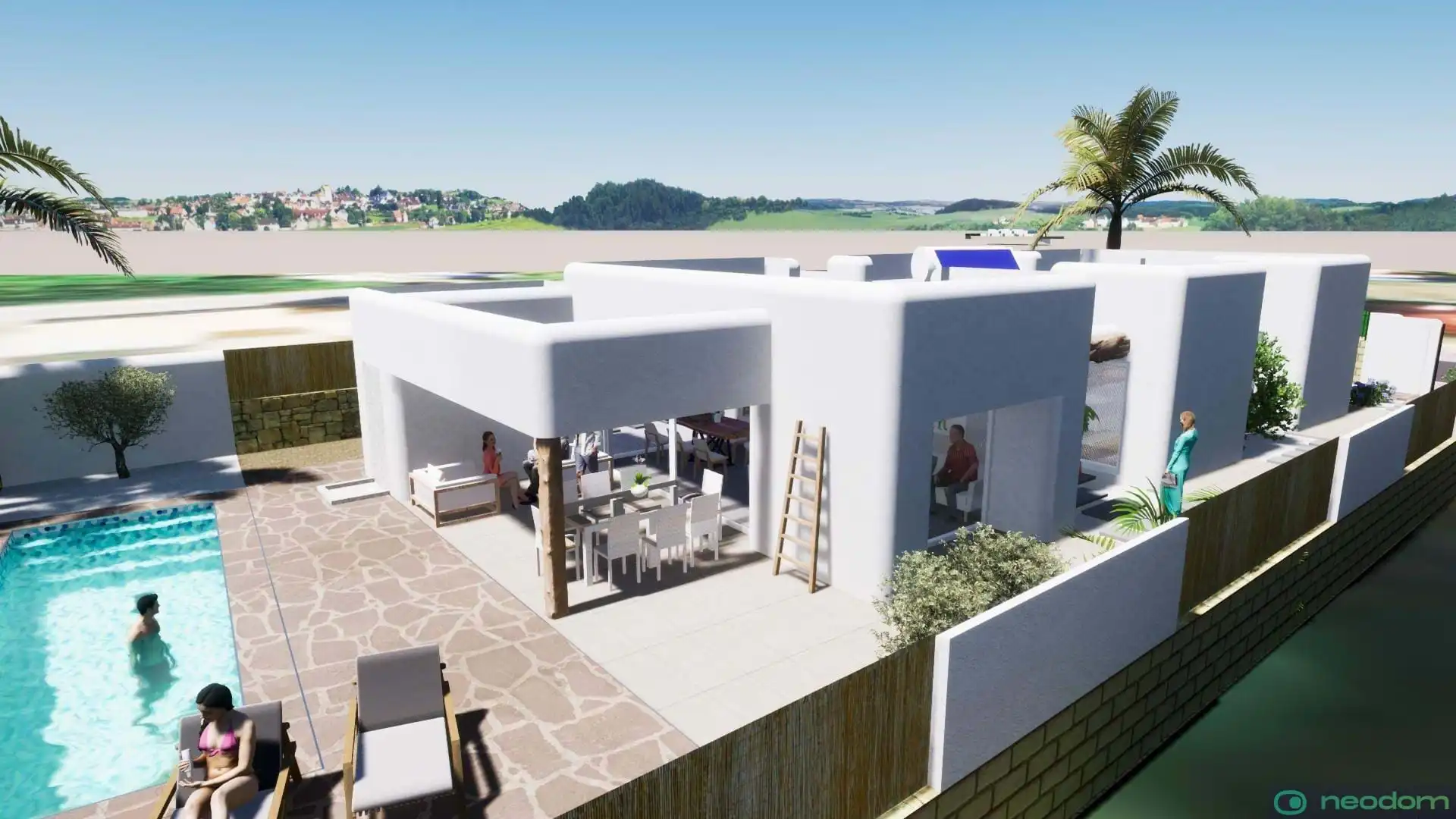 Terraza de Casa o chalet en venta en Pueblo - Urbanizaciones