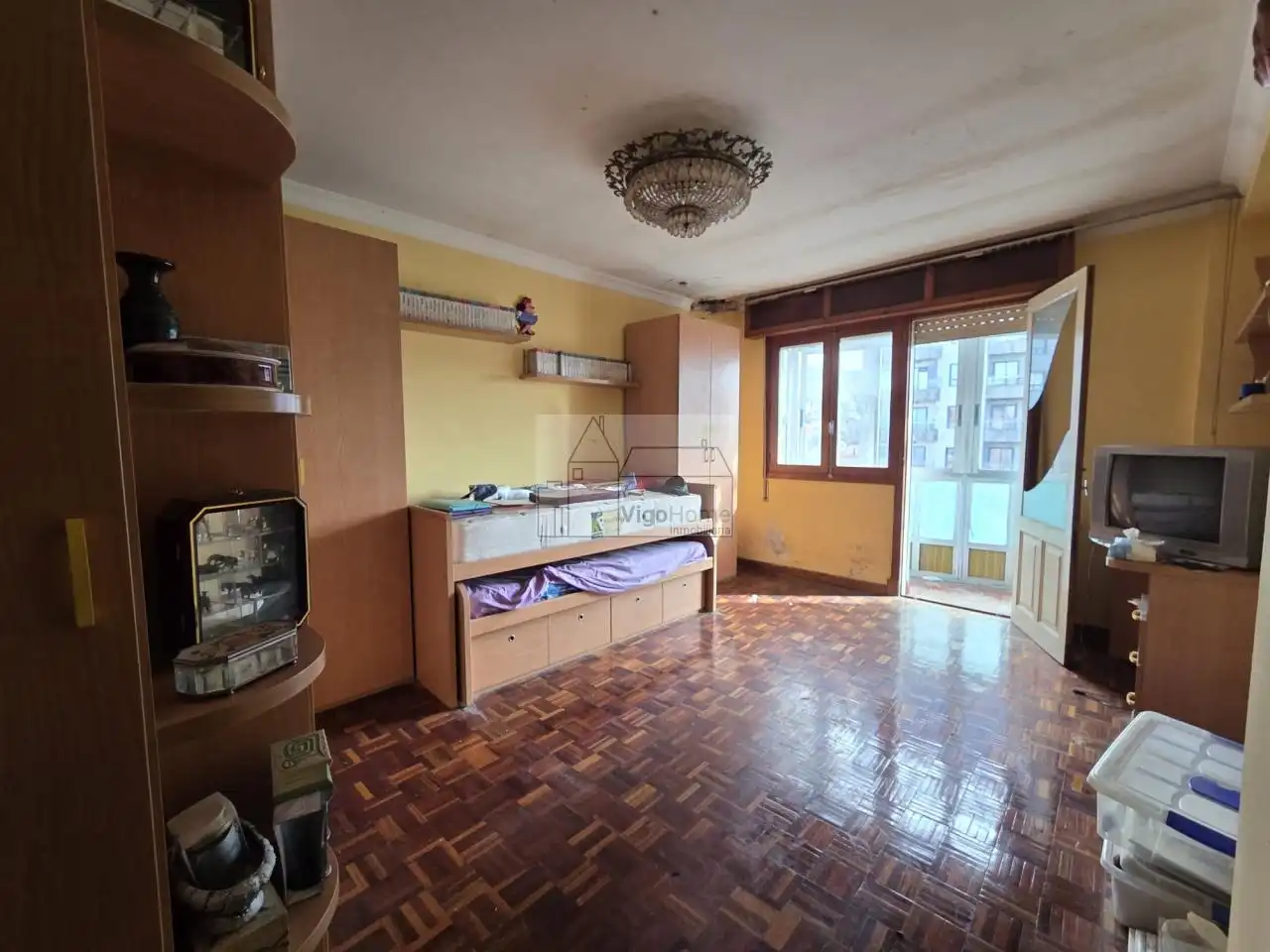 Wohnzimmer von Wohnung zum Verkauf in Vigo  mit Terrasse und Balkon