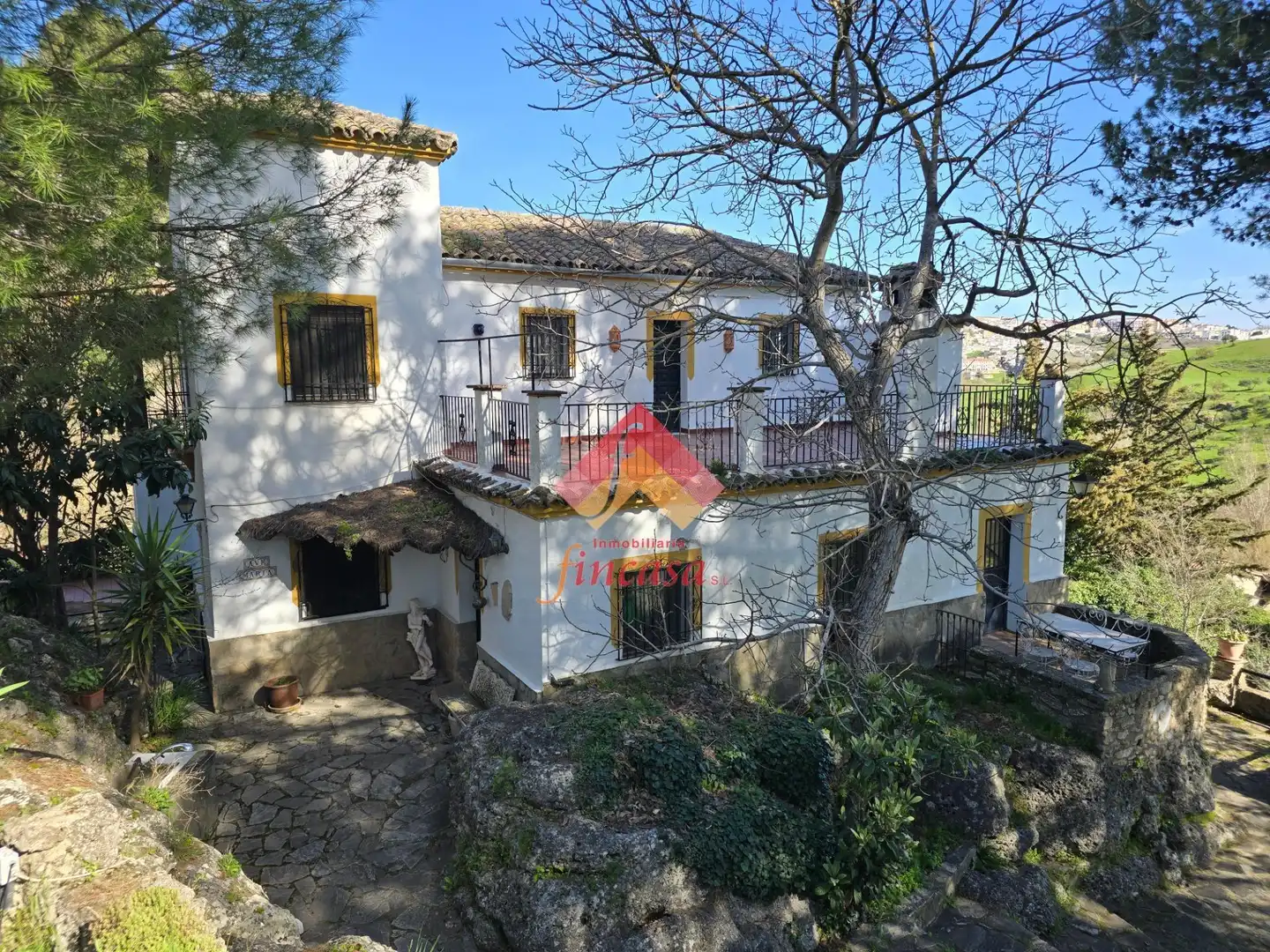 Vista exterior de Casa o chalet en venta en Ronda con Terraza, Trastero y Piscina