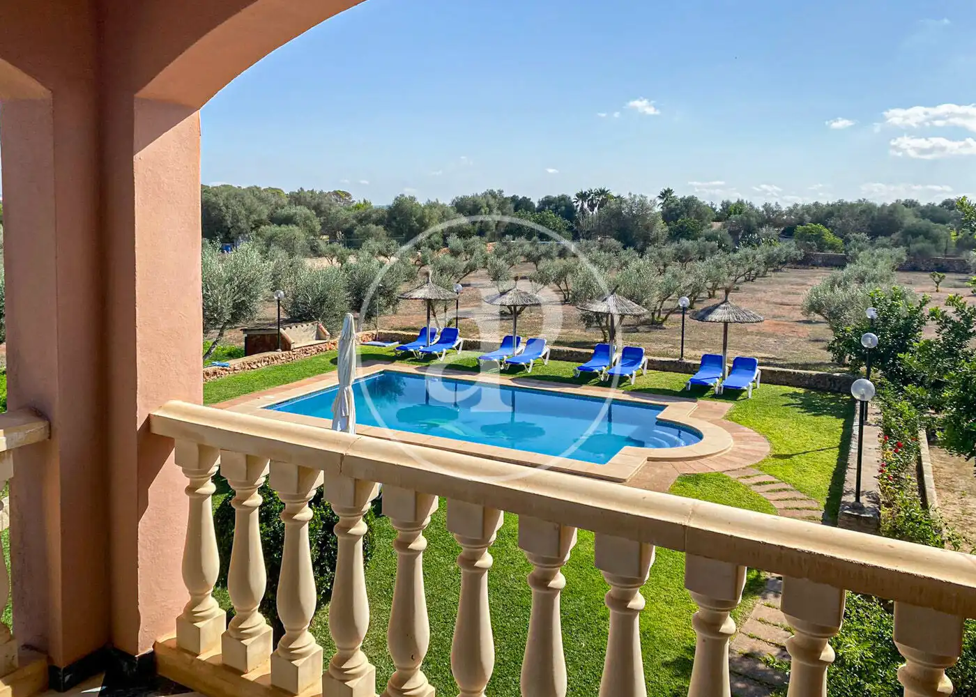 Swimming pool of Houses for rent in Llucmajor  with Air Conditioner, Heating and Private garden