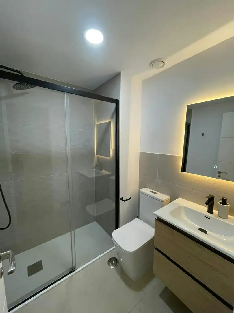 Bathroom of Flat for rent in Madrid  with Air Conditioner, Heating and Furnished