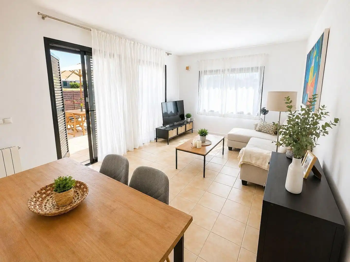 Sala d'estar de Casa o xalet en venda en Murcia amb Aire condicionat, Calefacció i Jardí privat