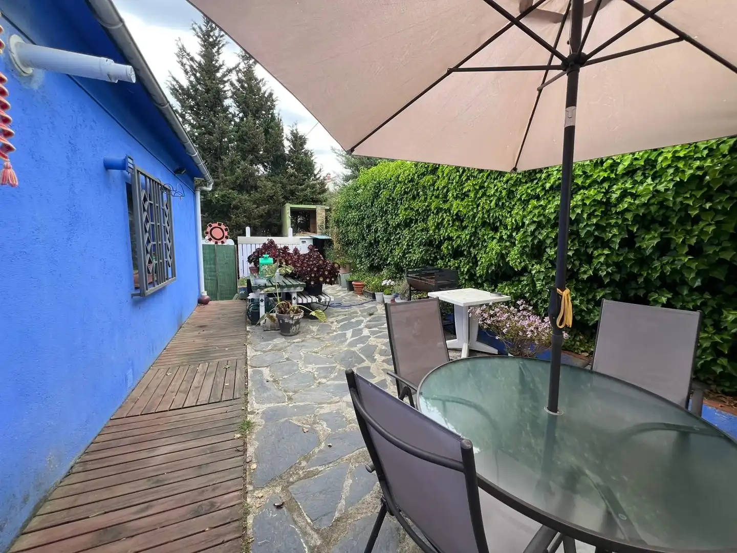 Terraza de Casa o chalet en venta en Fogars de la Selva con Jardín privado