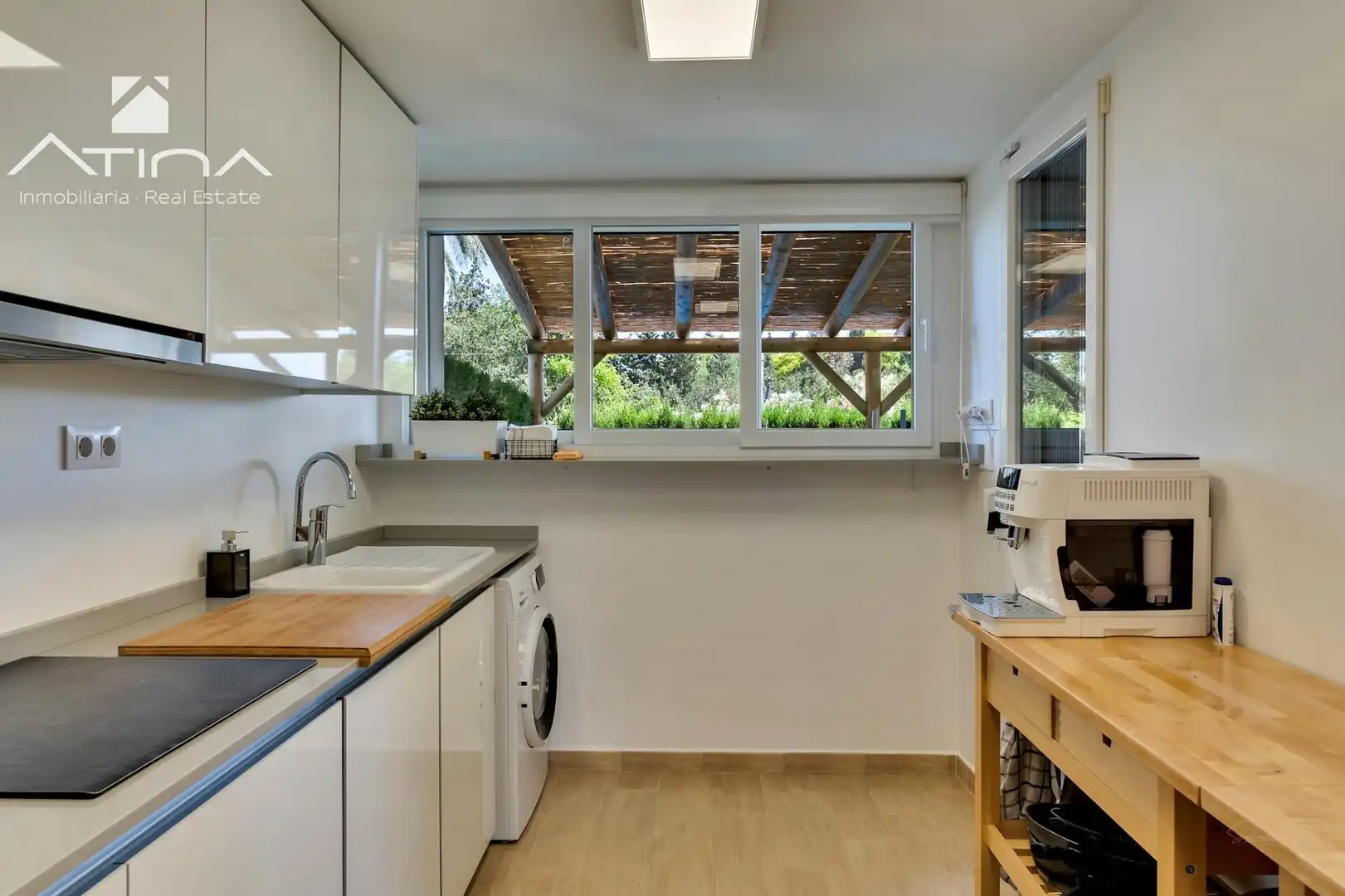 Küche von Einfamilien-Reihenhaus zum Verkauf in Jávea / Xàbia mit Klimaanlage, Terrasse und Gemeinschaftspool