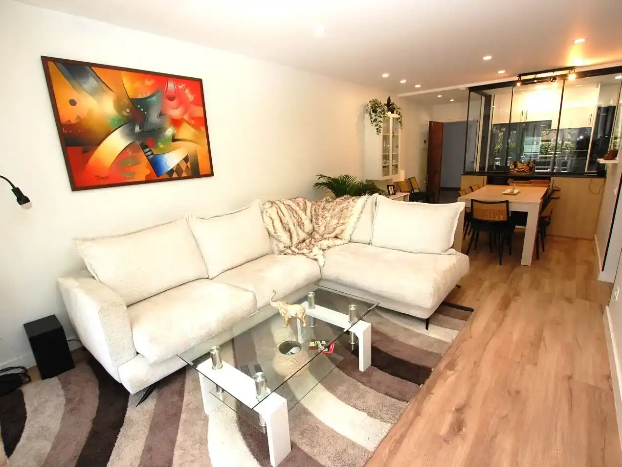 Sala de estar de Piso en venta en Castelldefels con Aire acondicionado y Piscina