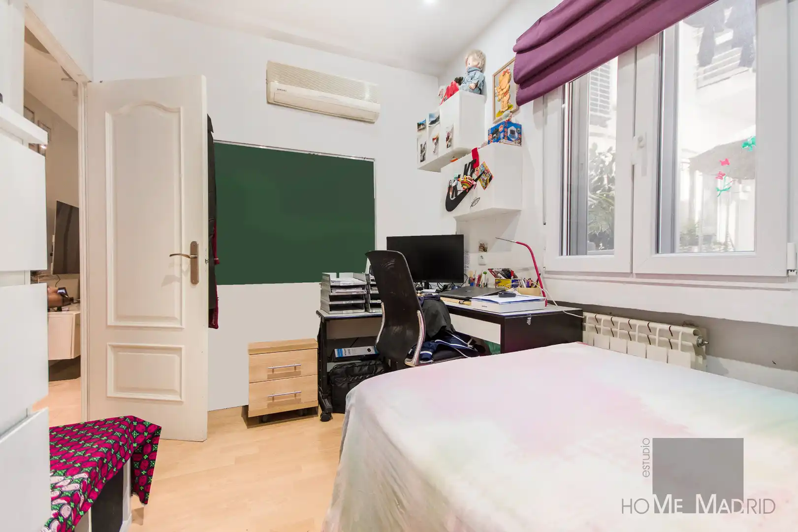 Schlafzimmer von Wohnung zum Verkauf in Madrid mit Klimaanlage und Heizung