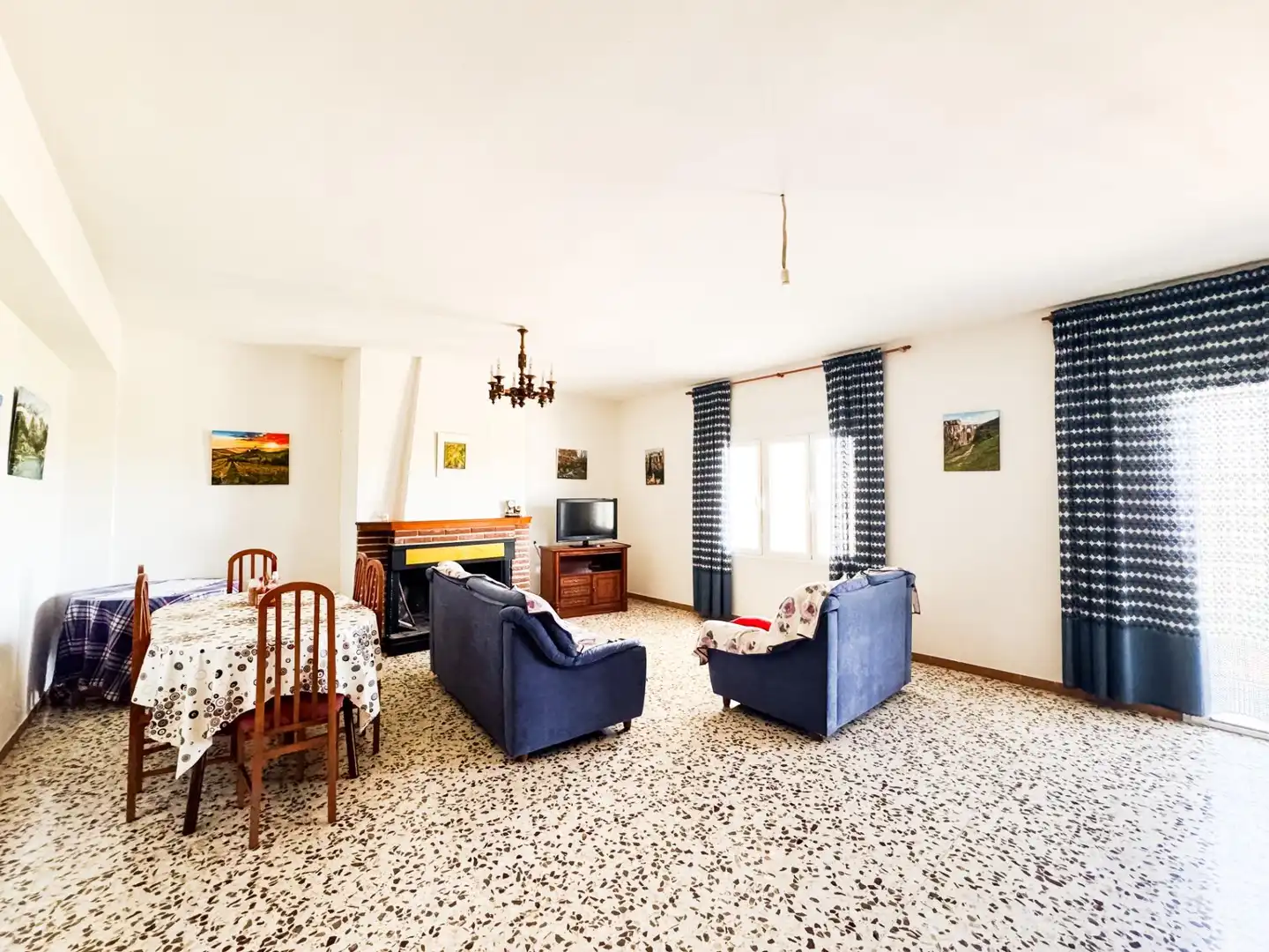Living room of Flat for sale in Castilléjar  with Terrace, Furnished and Balcony