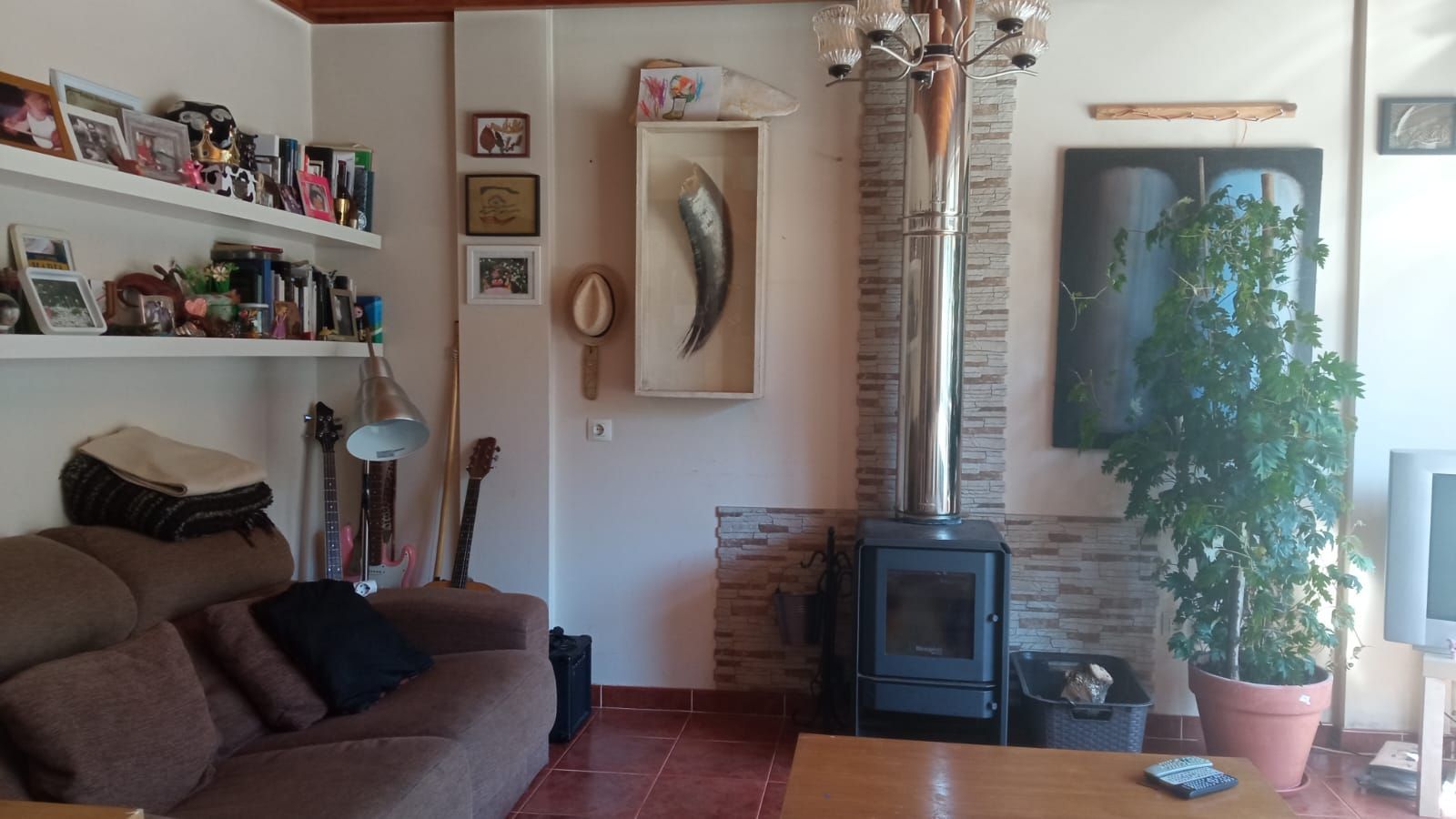 Sala d'estar de Dúplex en venda en Fisterra amb Calefacció, Jardí privat i Parquet