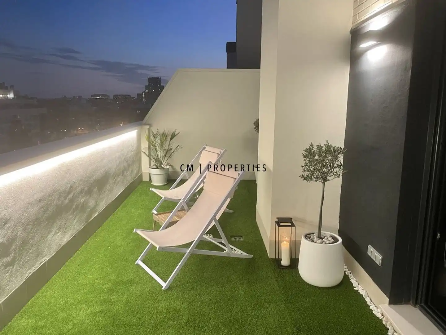 Terraza de Ático de alquiler en Valencia con Aire acondicionado, Calefacción y Terraza
