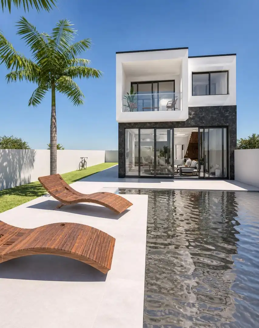 Terrace of Detached homes for sale in La Oliva  with Air Conditioner, Private garden and Terrace