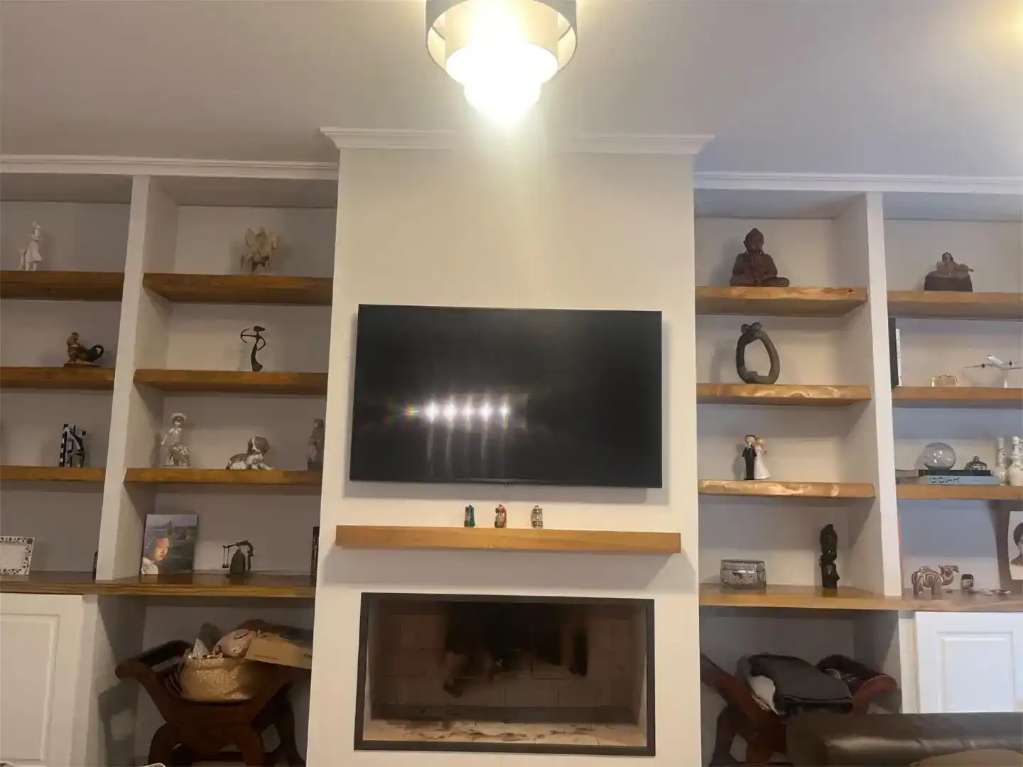 Sala d'estar de Casa o xalet en venda en  Madrid Capital