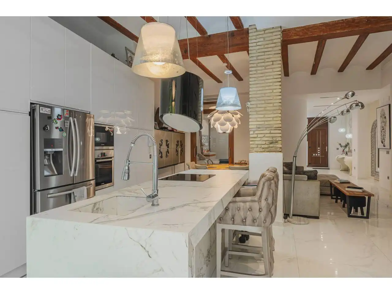 Küche von Wohnung zum Verkauf in Valencia mit Klimaanlage, Heizung und Terrasse
