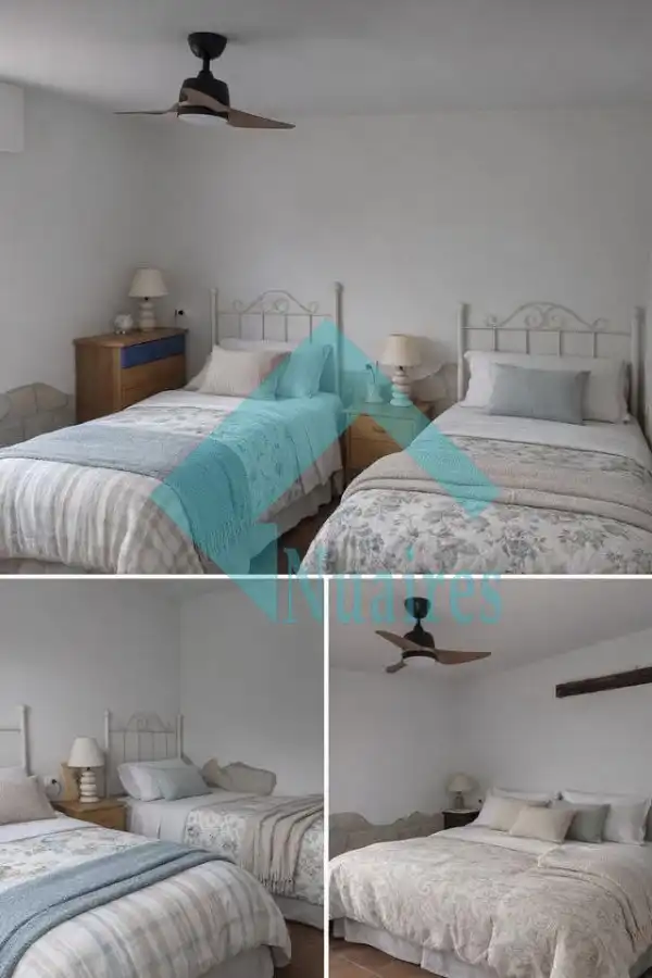 Bedroom of Houses for rent in Castellón de la Plana / Castelló de la Plana  with Air Conditioner, Private garden and Terrace