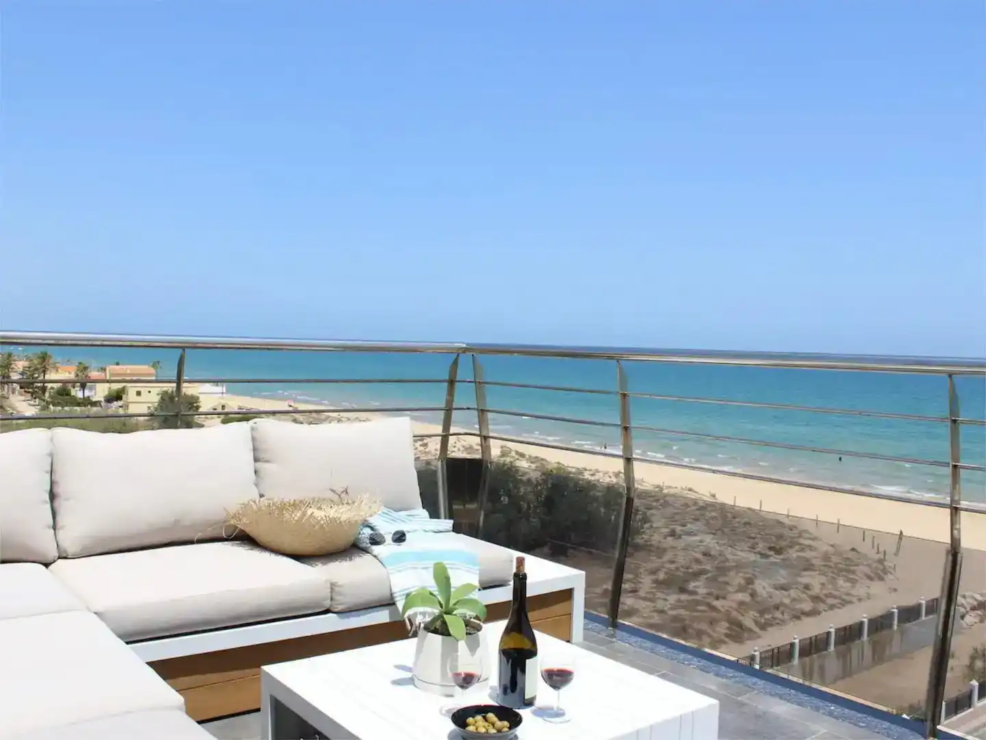 Terraza de Ático en venta en Piles con Aire acondicionado, Jardín privado y Piscina