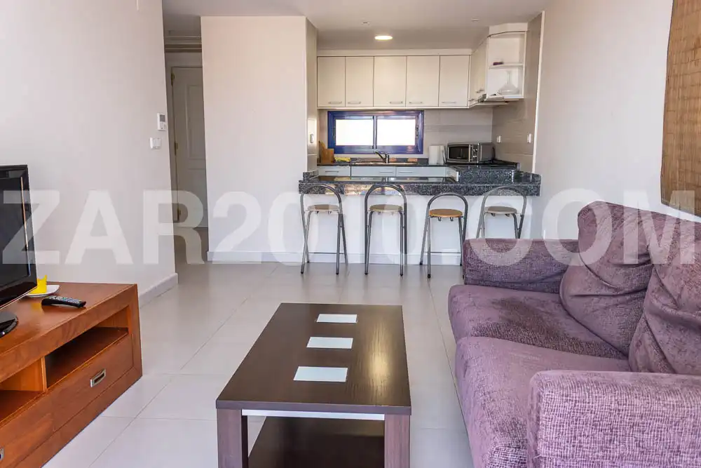 Sala d'estar de Apartament en venda en Mojácar amb Aire condicionat, Terrassa i Traster