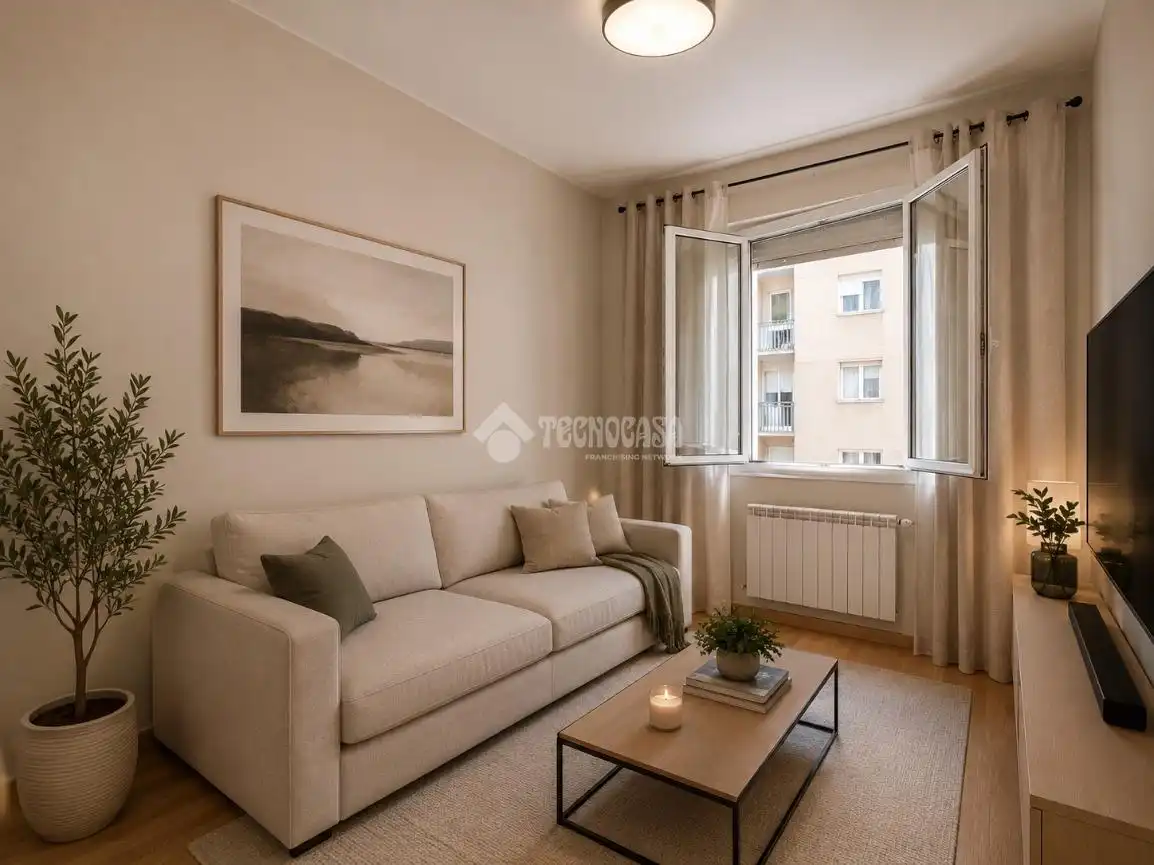 Living room of Flat for sale in Madrid  with Air Conditioner and Heating