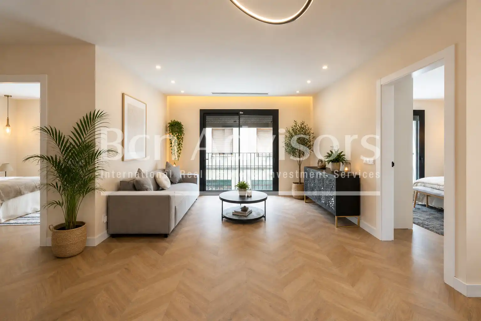 Living room of Flat for sale in Barcelona  with Air Conditioner, Heating and Parquet flooring