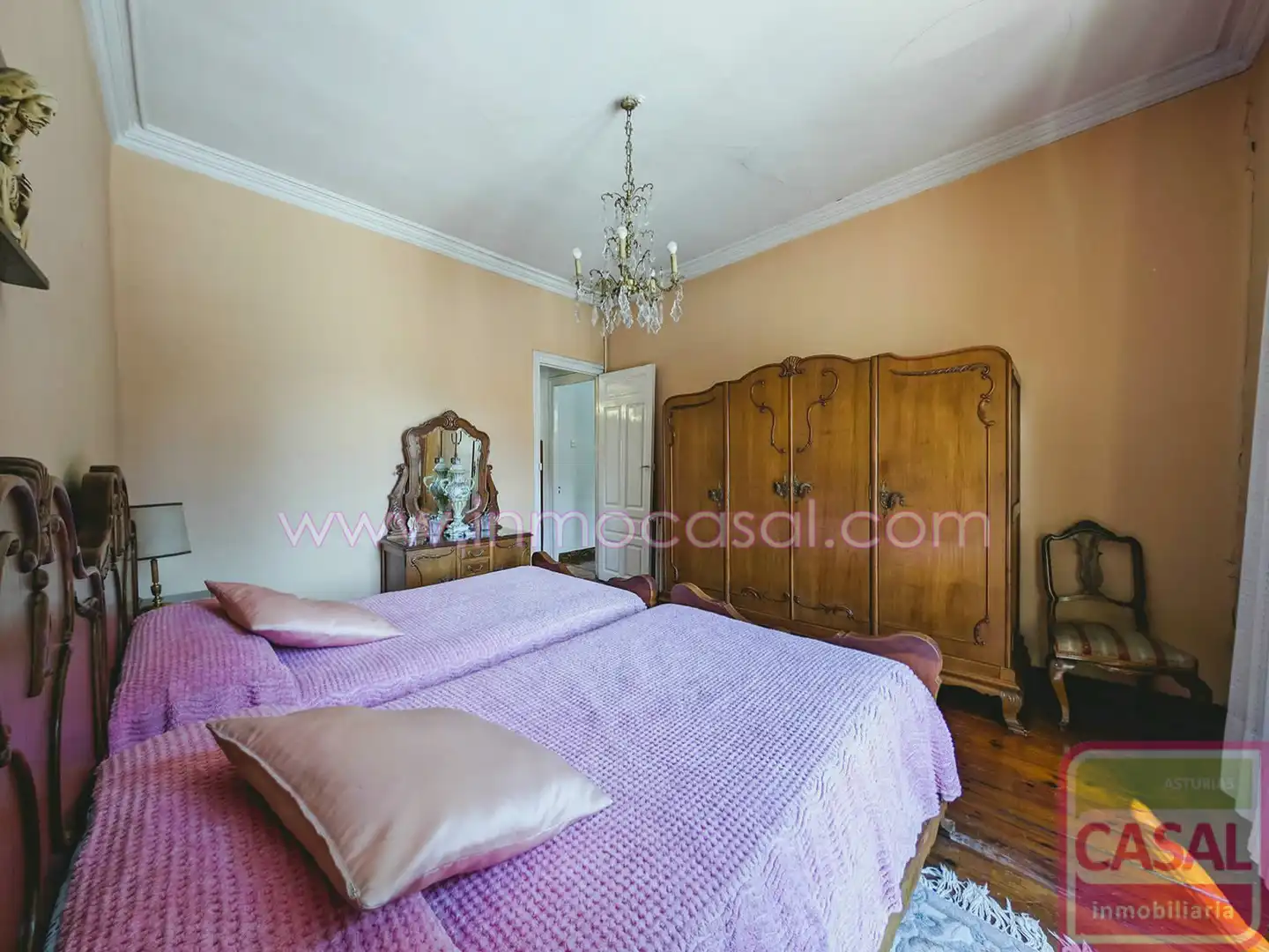 Bedroom of Flat for sale in Mieres (Asturias)  with Heating, Terrace and Storage room