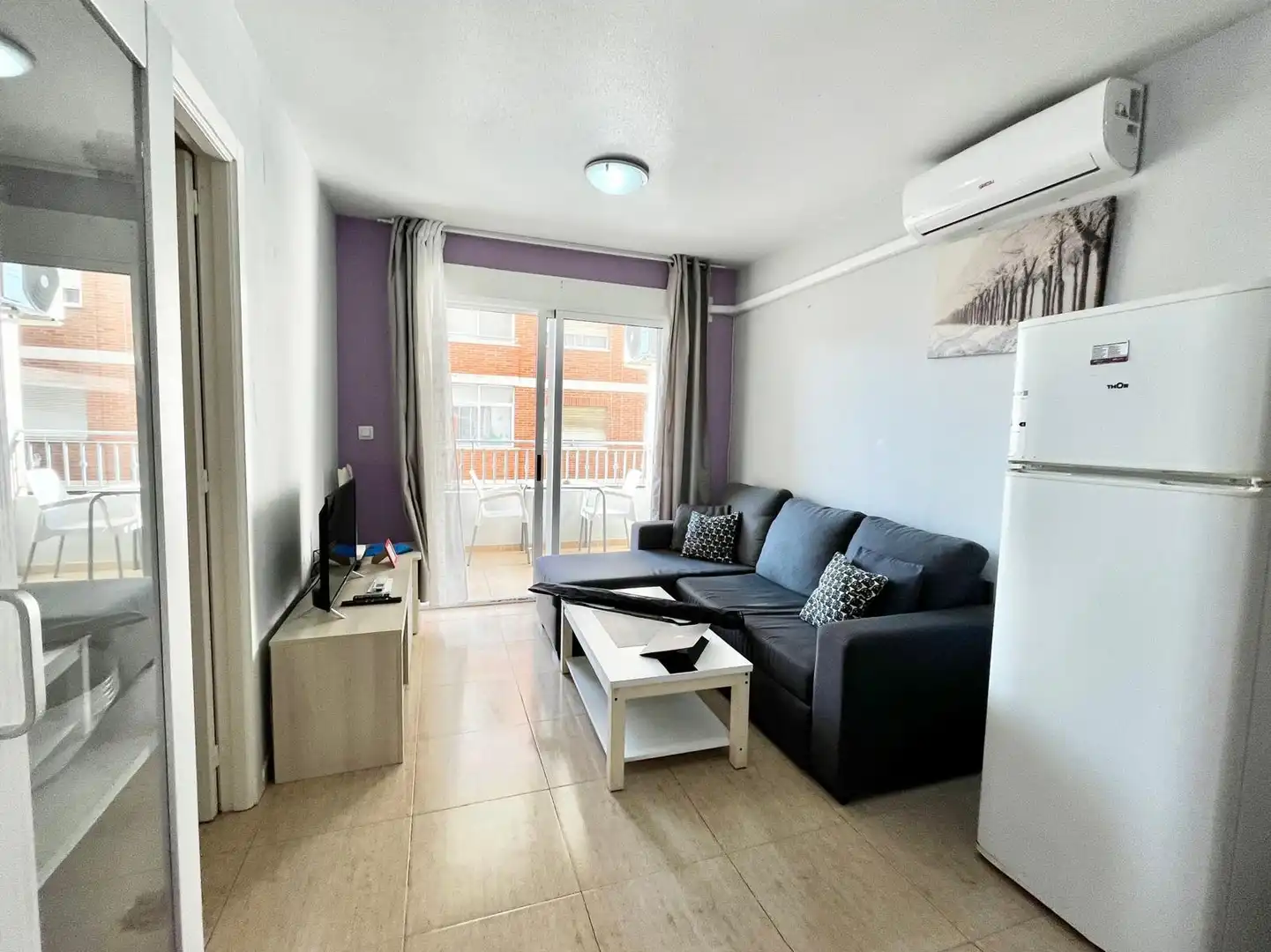 Living room of Flat for rent in Torrevieja  with Air Conditioner, Terrace and Swimming Pool