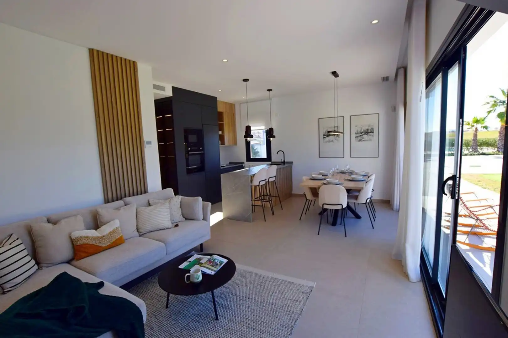 Sala d'estar de Pis en venda en Alhama de Murcia amb Aire condicionat, Jardí privat i Terrassa