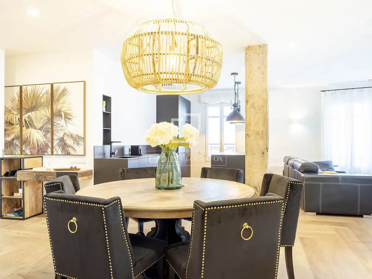 Comedor de Piso de alquiler en Valencia con Aire acondicionado, Calefacción y Parquet