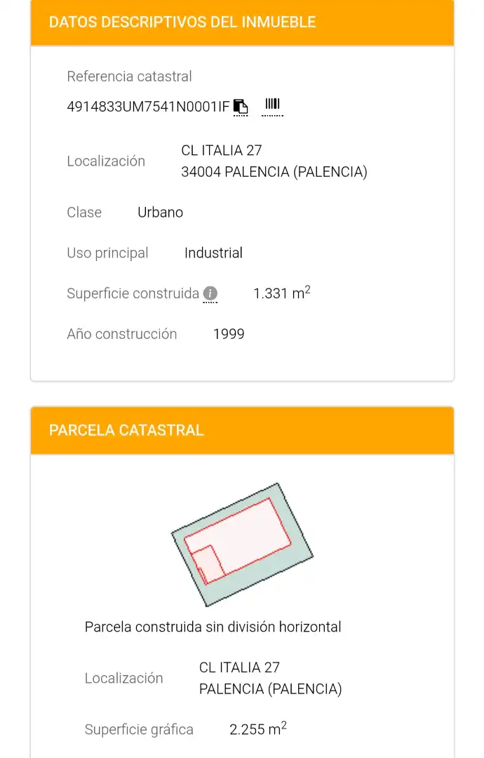 Exterior view of Industrial buildings for sale in Palencia  with Heating and Alarm