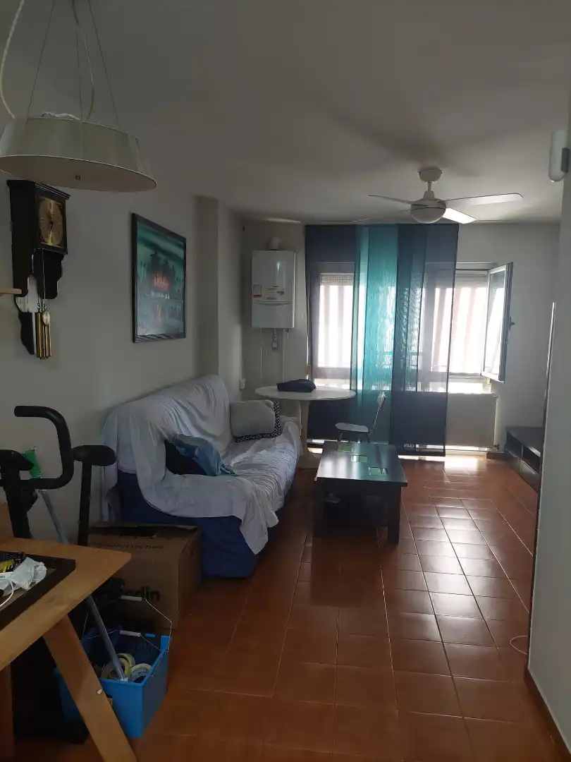 Living room of Flat for sale in  Logroño  with Heating, Furnished and Balcony