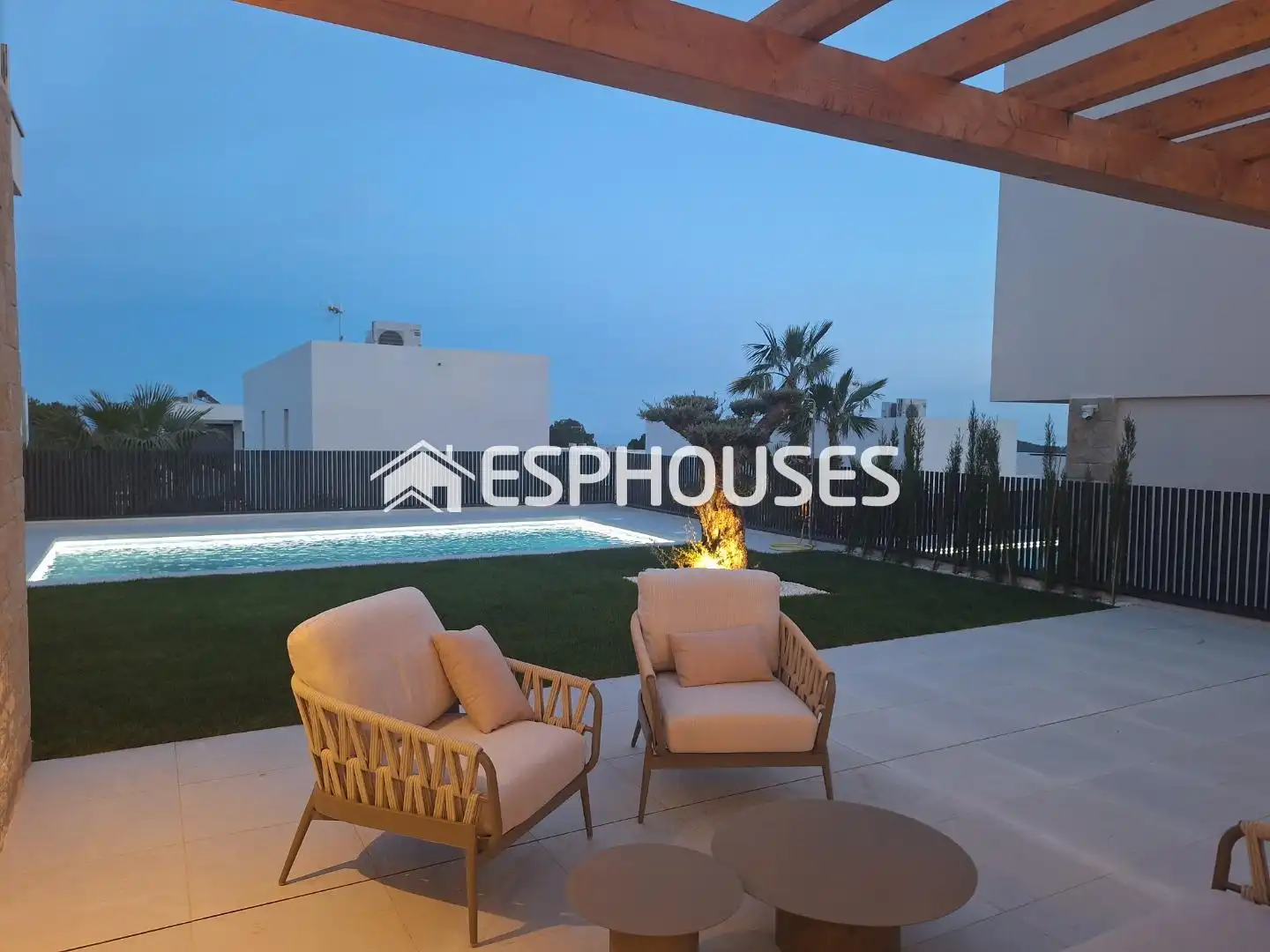 Terrace of Houses for sale in Finestrat  with Air Conditioner, Terrace and Swimming Pool