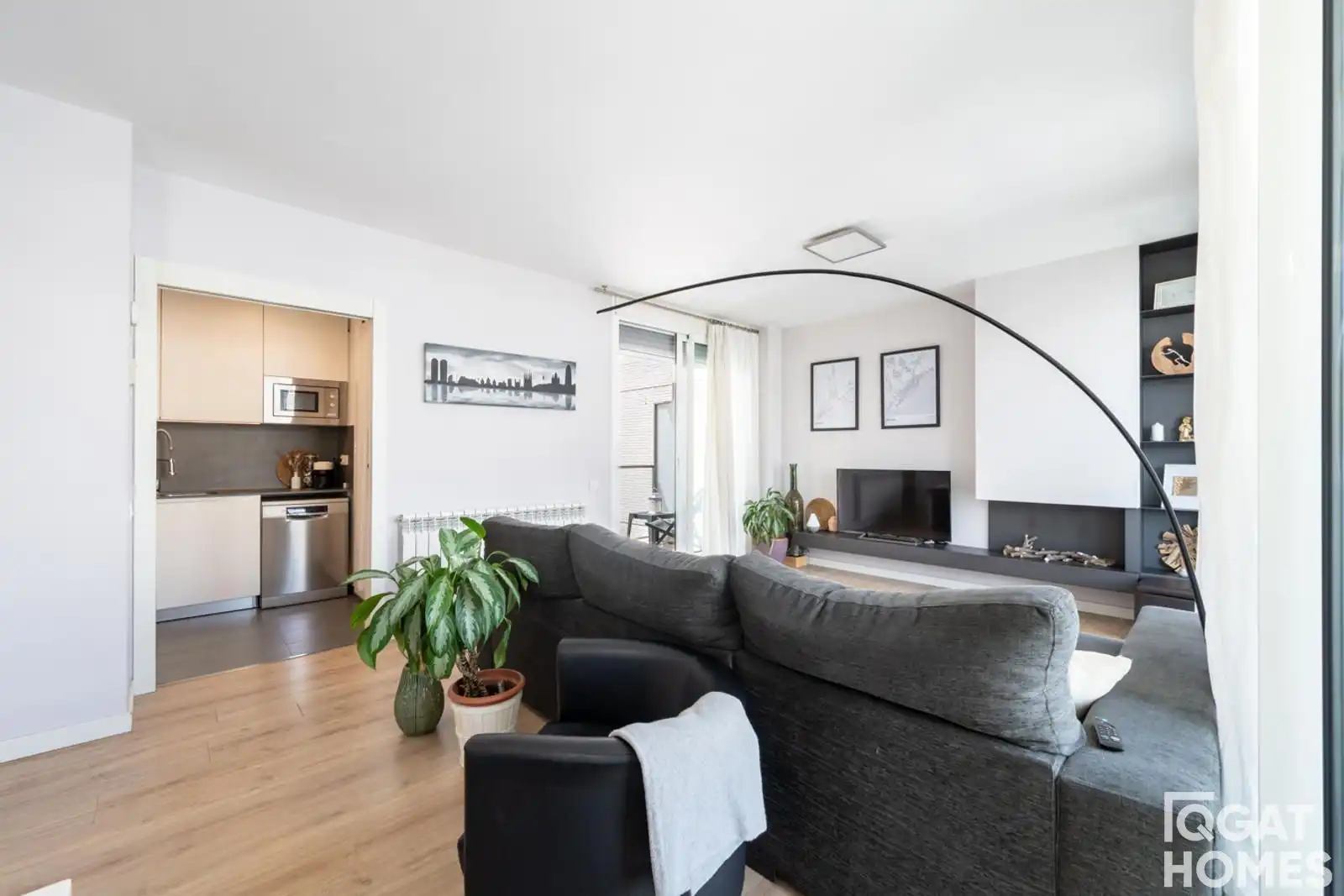 Living room of Attic for sale in Sant Cugat del Vallès  with Air Conditioner, Heating and Storage room