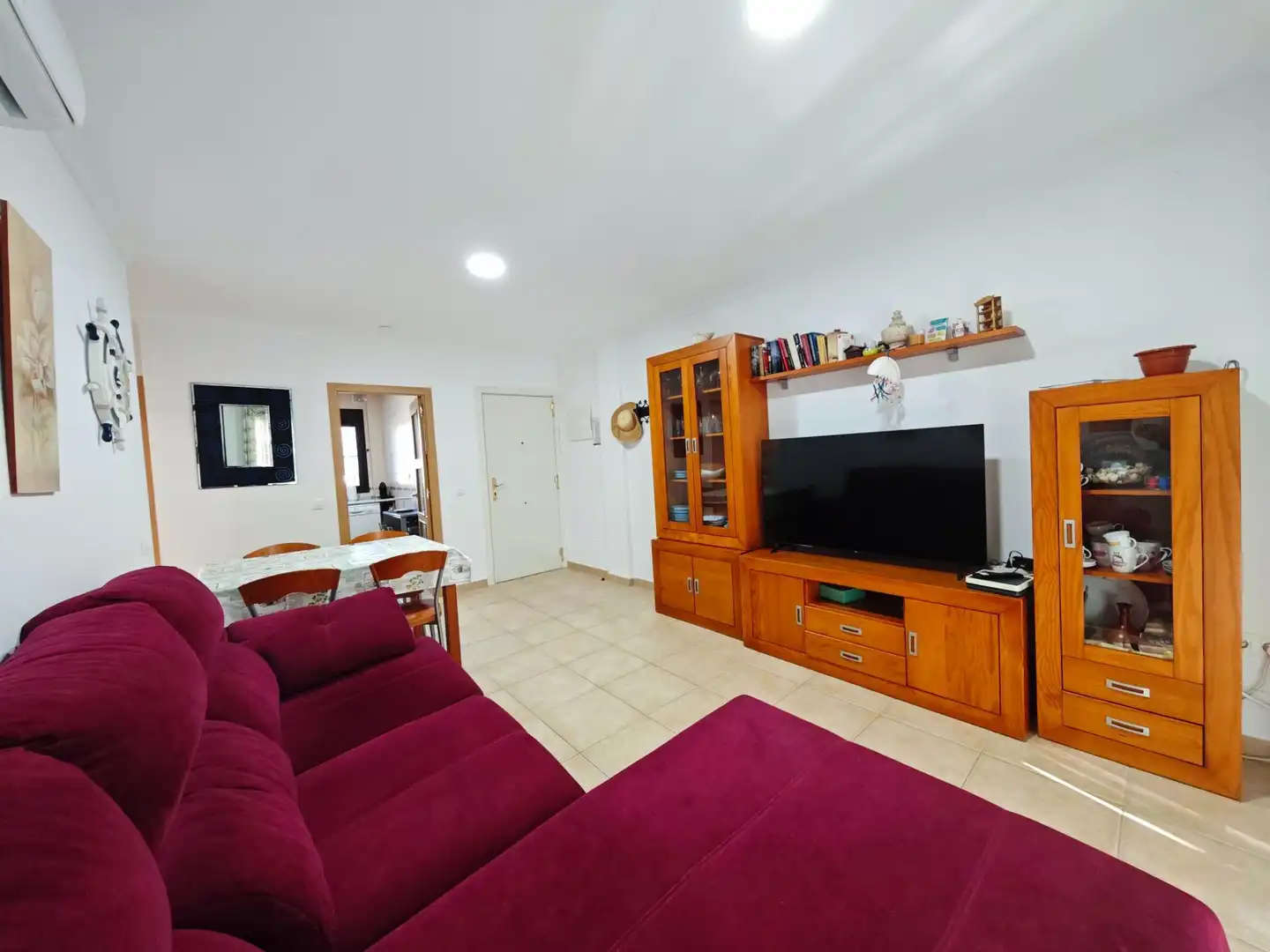 Sala de estar de Apartamento en venta en Chiclana de la Frontera con Jardín privado, Terraza y Piscina comunitaria