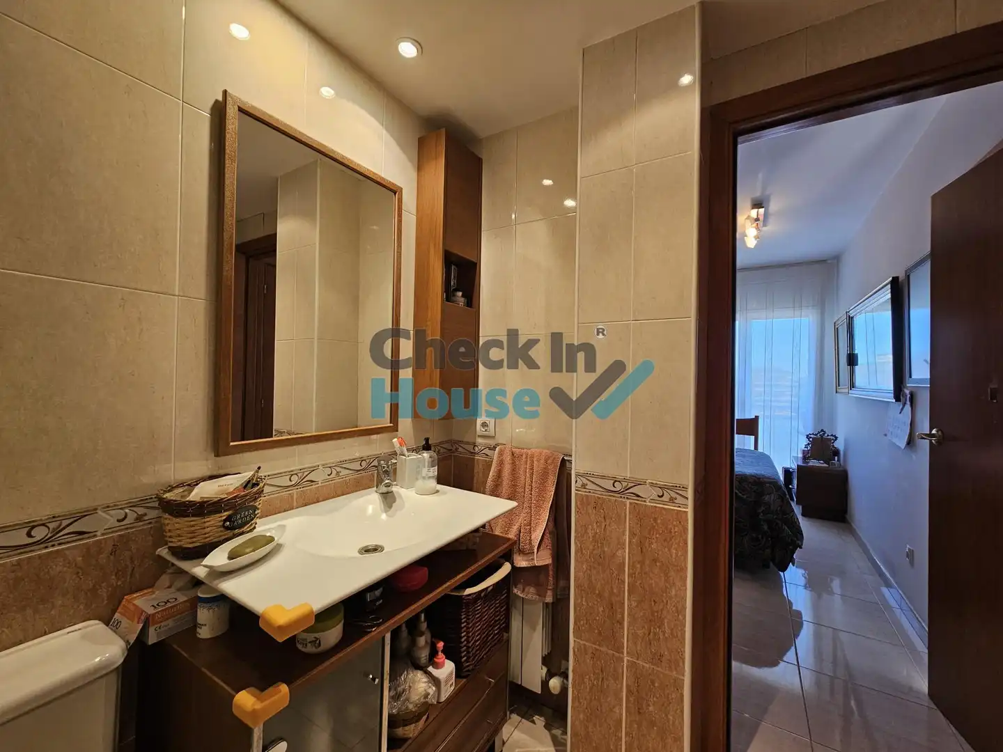 Badezimmer von Dachboden zum Verkauf in Calonge i Sant Antoni mit Klimaanlage, Heizung und Terrasse