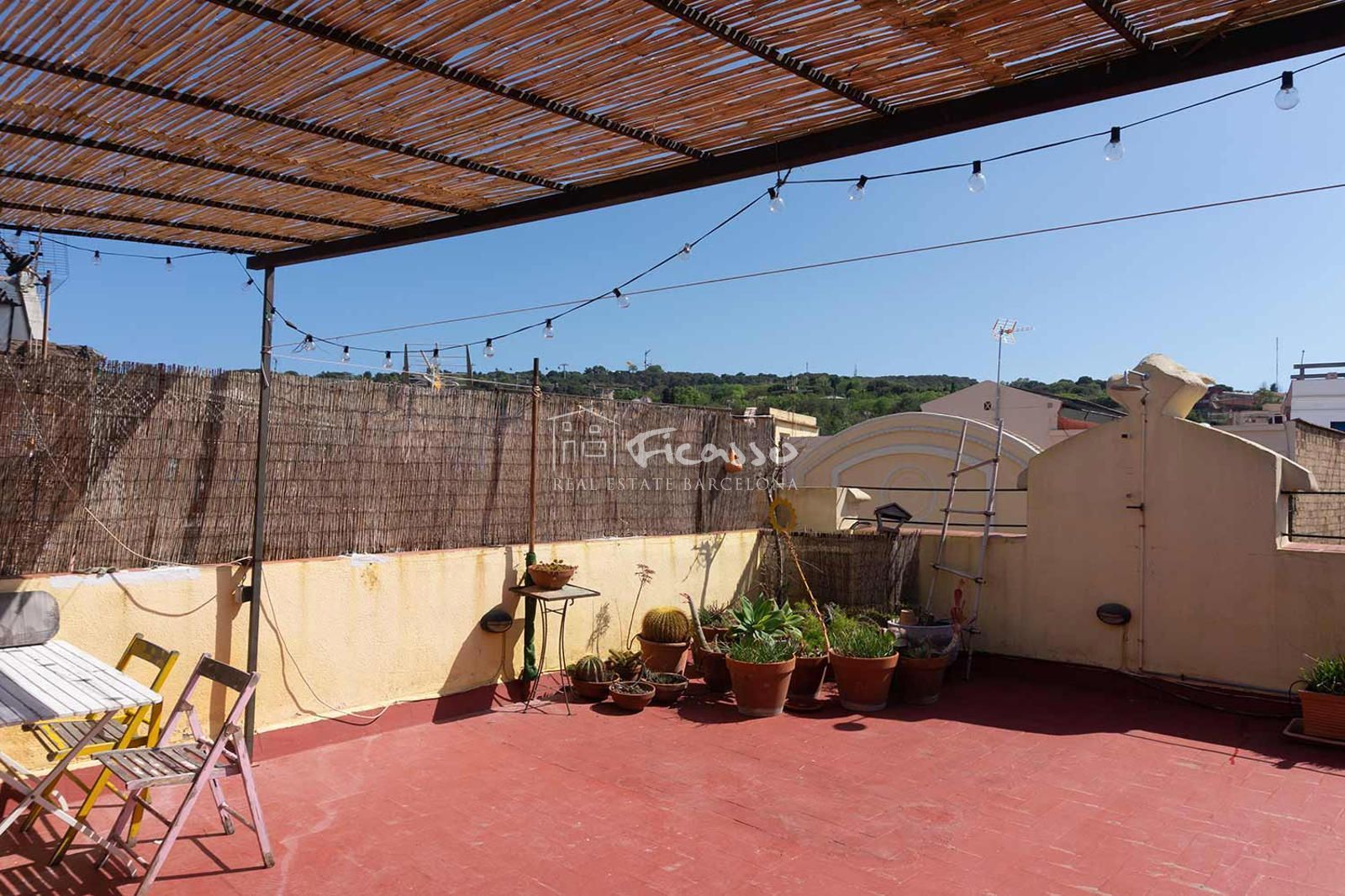 Terrace of Attic to rent in  Barcelona Capital  with Heating, Terrace and Washing machine