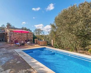 Swimming pool of Country house to rent in Costitx  with Air Conditioner, Terrace and Storage room