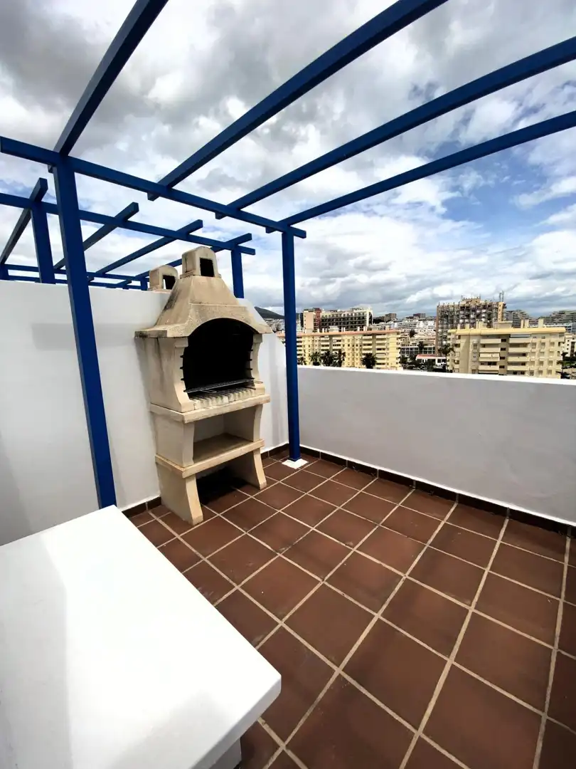 Terrasse von Dachboden zum Verkauf in Benalmádena mit Klimaanlage, Heizung und Terrasse