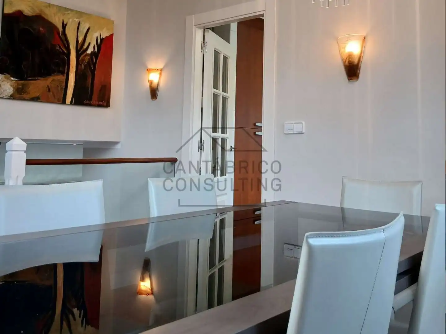 Dining room of Houses for sale in Navia  with Heating, Parquet flooring and Terrace