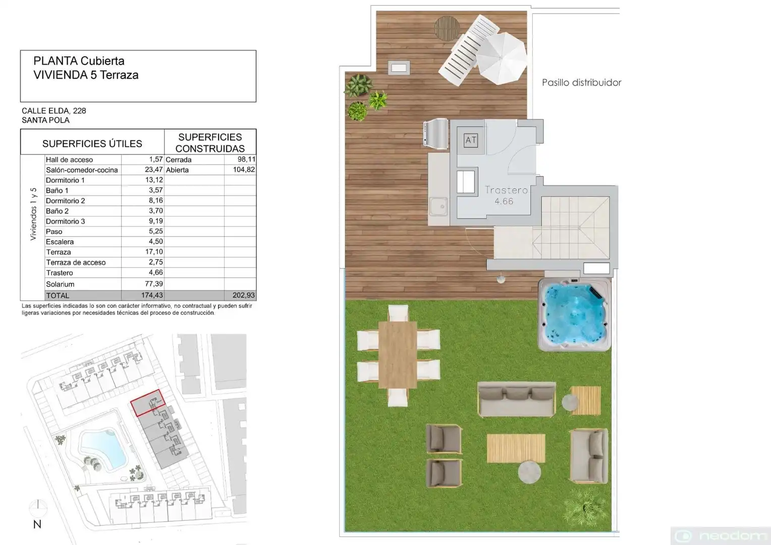 Ático con piscina en venta en Santa Pola ciudad, imagen 8