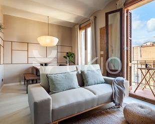 Sala d'estar de Apartament de lloguer en  Barcelona Capital amb Aire condicionat, Calefacció i Moblat