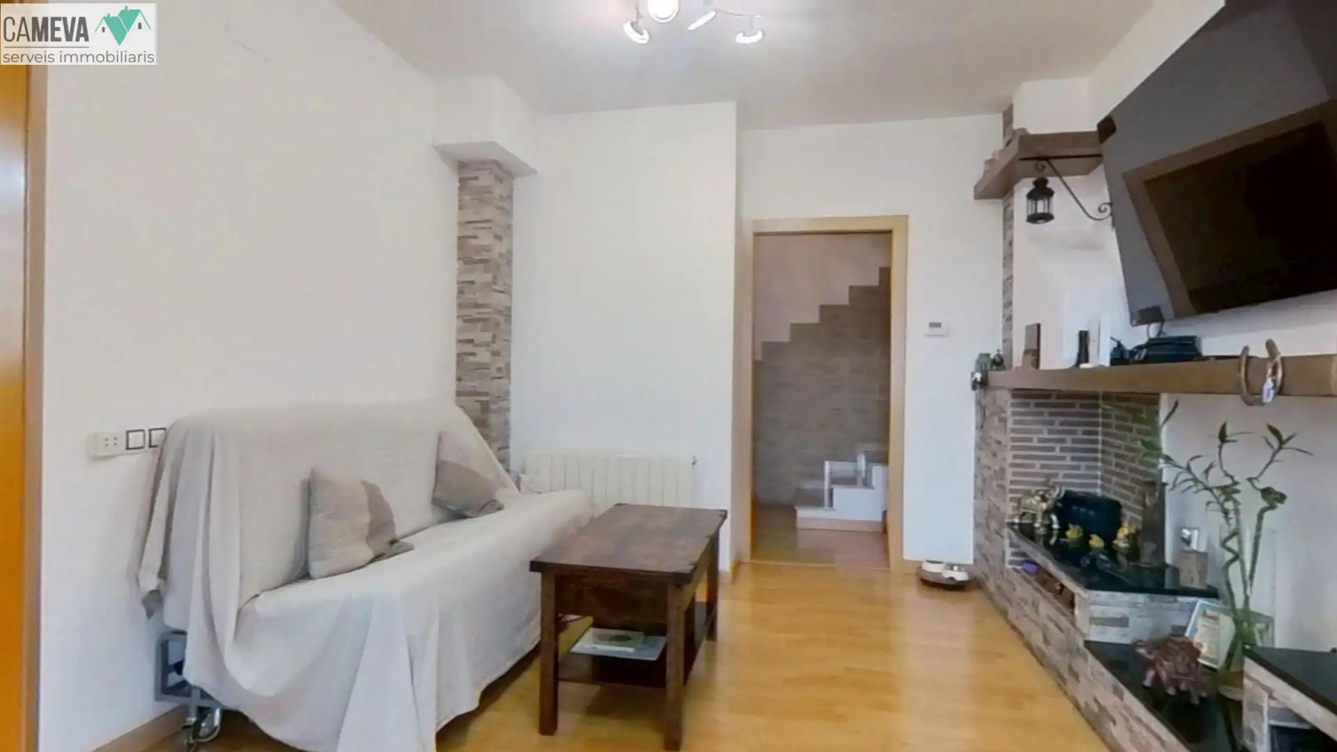 Sala d'estar de Dúplex en venda en Sabadell amb Calefacció, Parquet i Terrassa