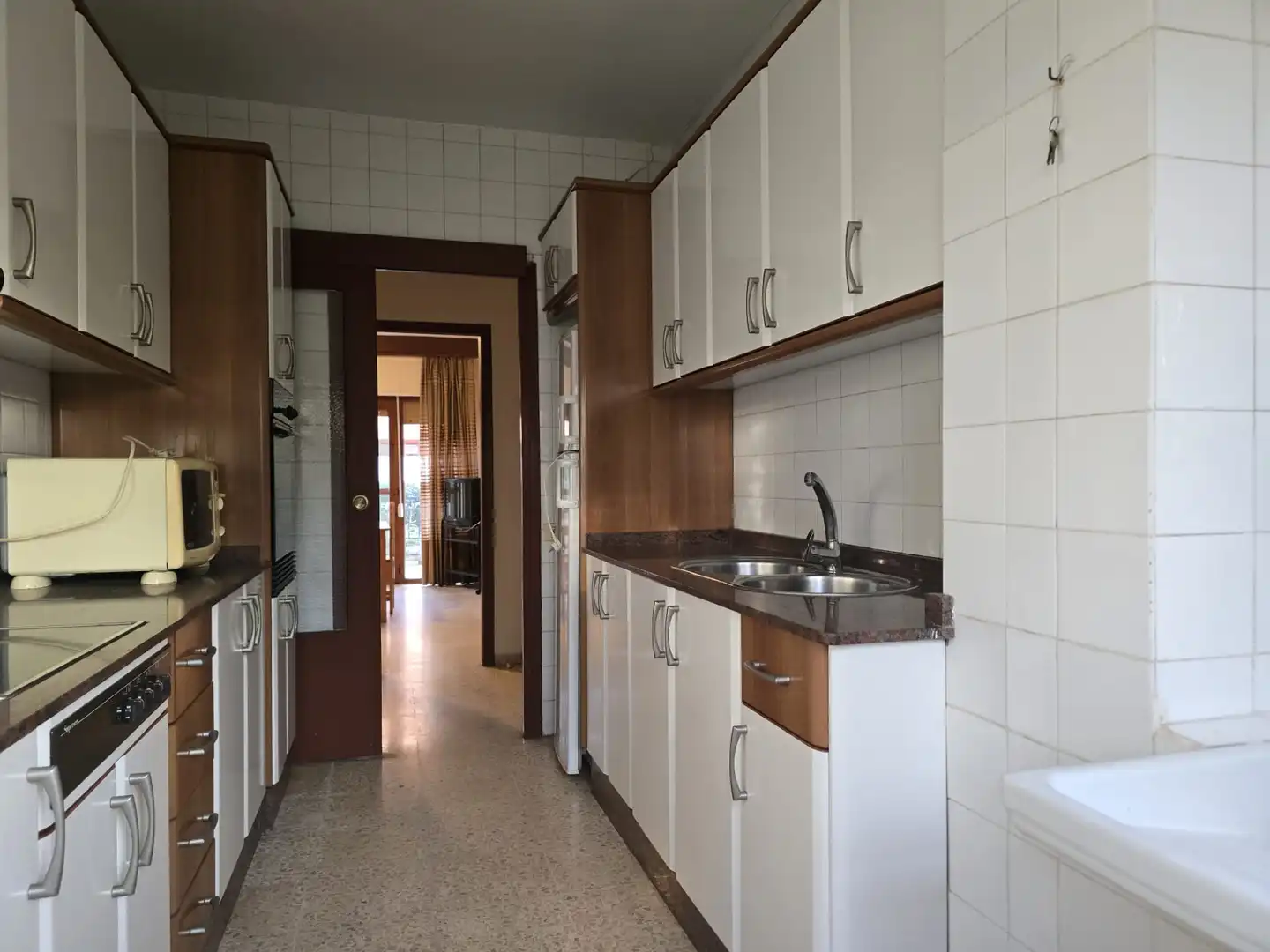 Cocina de Planta baja en venta en Castellón de la Plana / Castelló de la Plana con Amueblado y Balcón