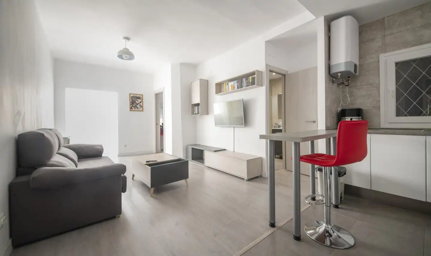 Sala de estar de Piso en venta en Barcelona con Amueblado
