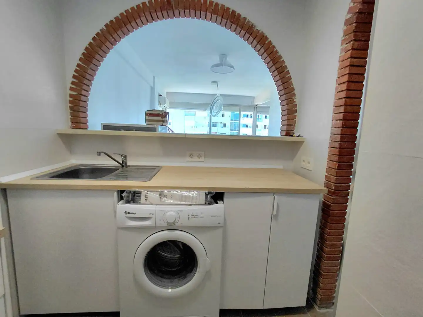 Cocina de Apartamento en venta en Benalmádena con Aire acondicionado, Terraza y Piscina comunitaria