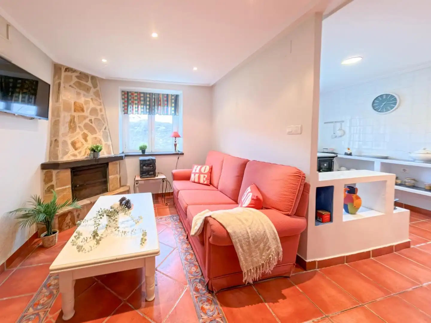 Living room of Houses for sale in Aller  with Heating, Private garden and Parquet flooring