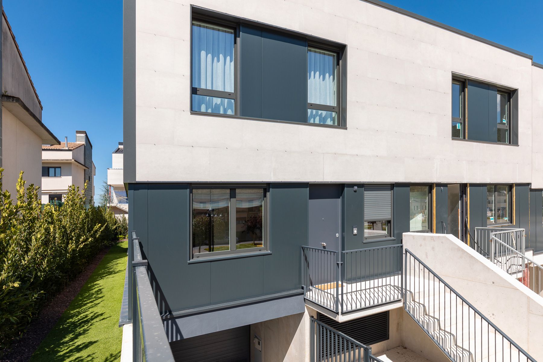 Exterior view of Single-family semi-detached for sale in Berrioplano / Berriobeiti