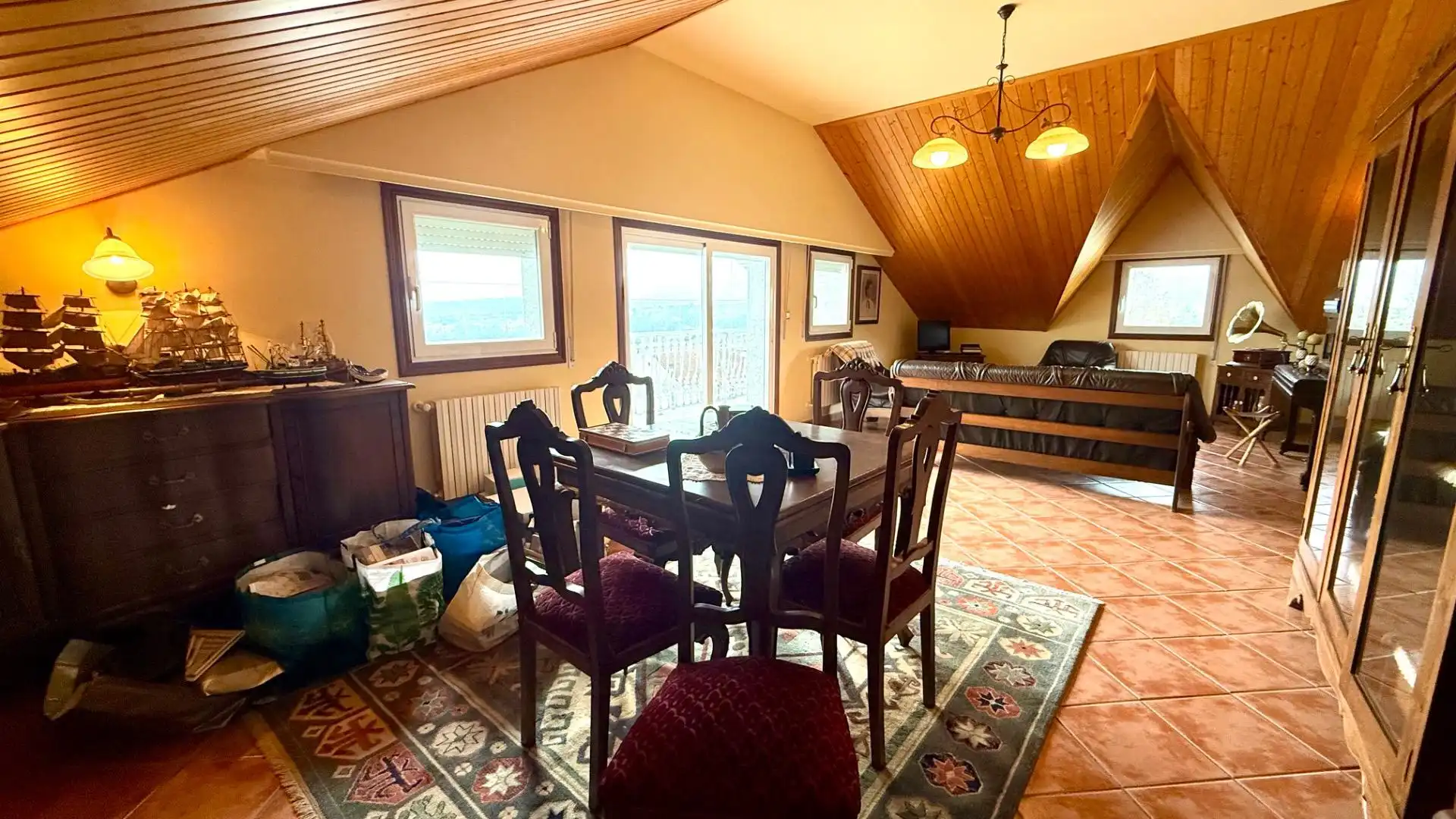 Dining room of Country homes for sale in Toén  with Private garden, Storage room and Swimming Pool