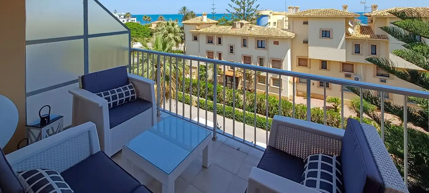 Balcony of Attic for sale in Dénia  with Air Conditioner, Heating and Private garden