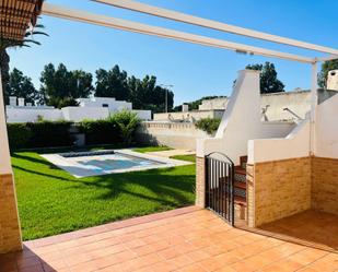 Garden of House or chalet to rent in Roquetas de Mar  with Air Conditioner and Terrace