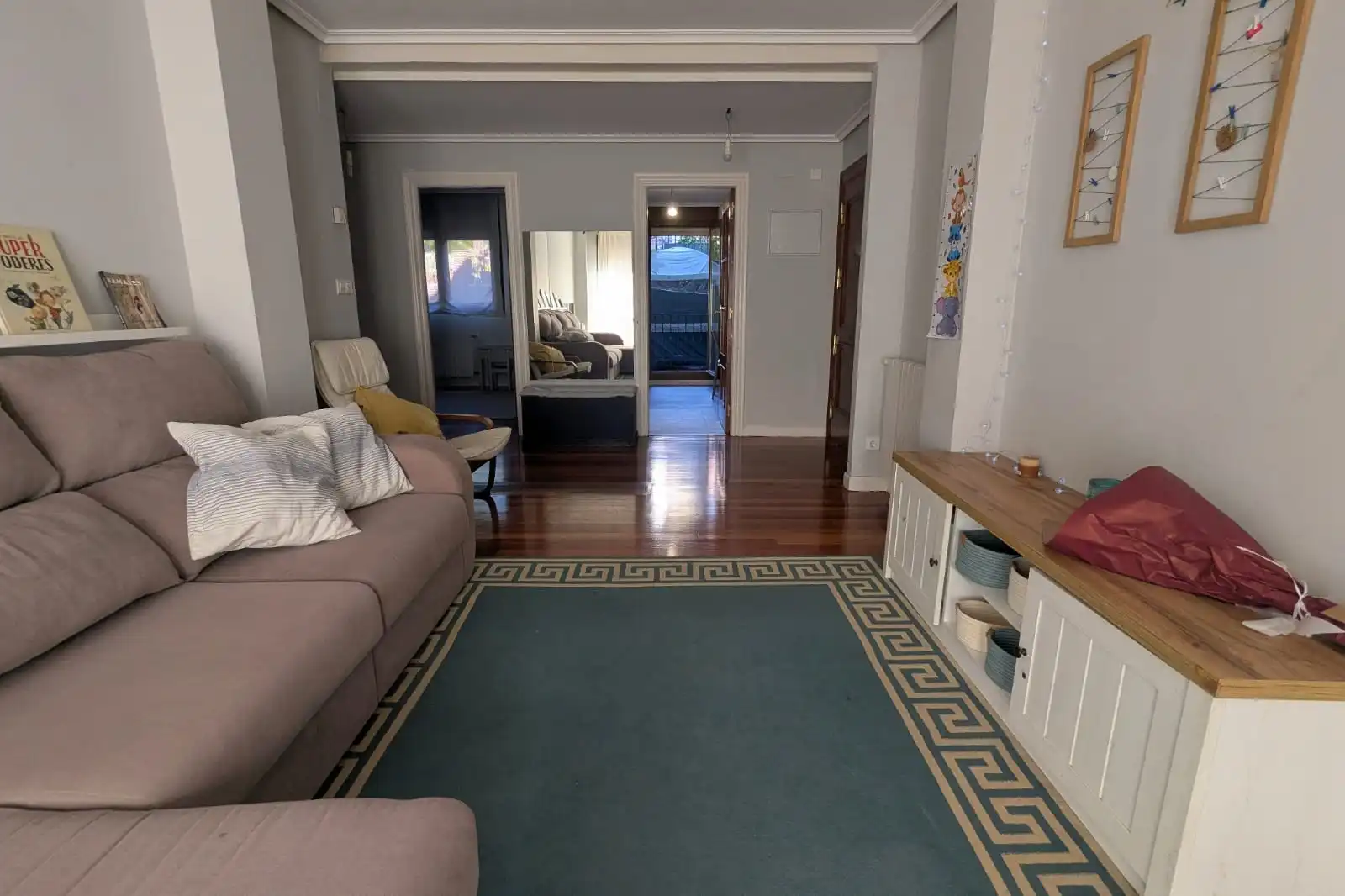 Sala d'estar de Pis en venda en Voto amb Calefacció, Terrassa i Moblat