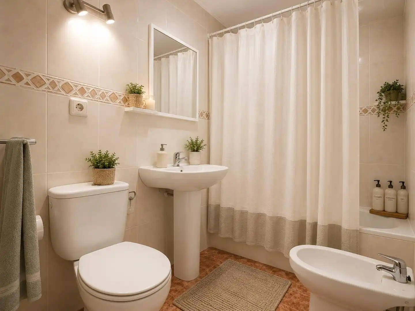 Baño de Apartamento en venta en Torrevieja con Terraza, Amueblado y Balcón