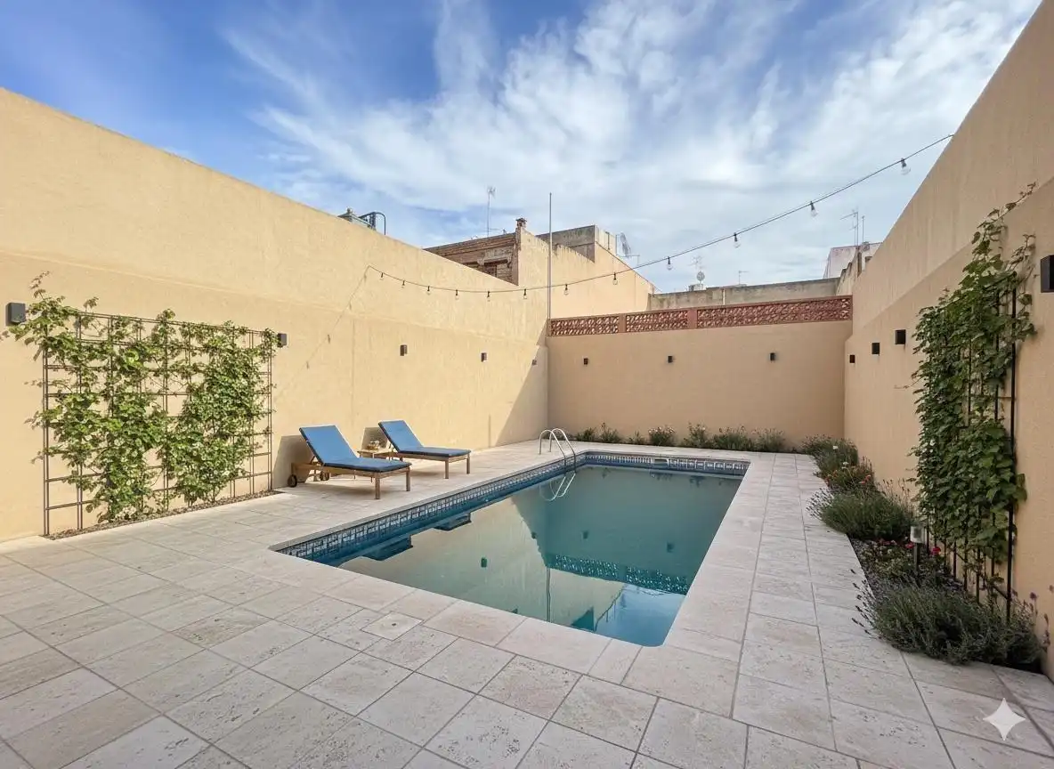 Piscina de Casa o xalet en venda en Mataró